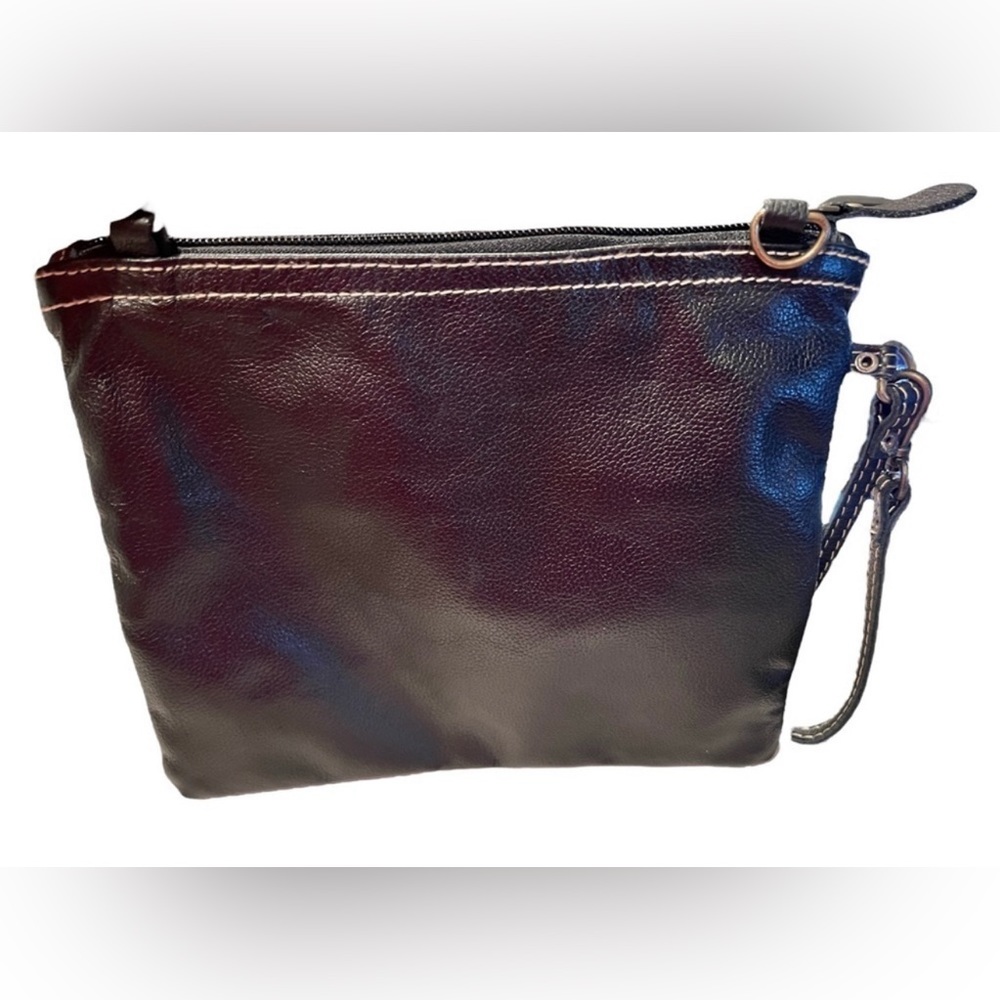 Myra Bag - Hairon Snakeskin 100% Leather Crossbody Bag or Wristlet - Picture 6 of 7